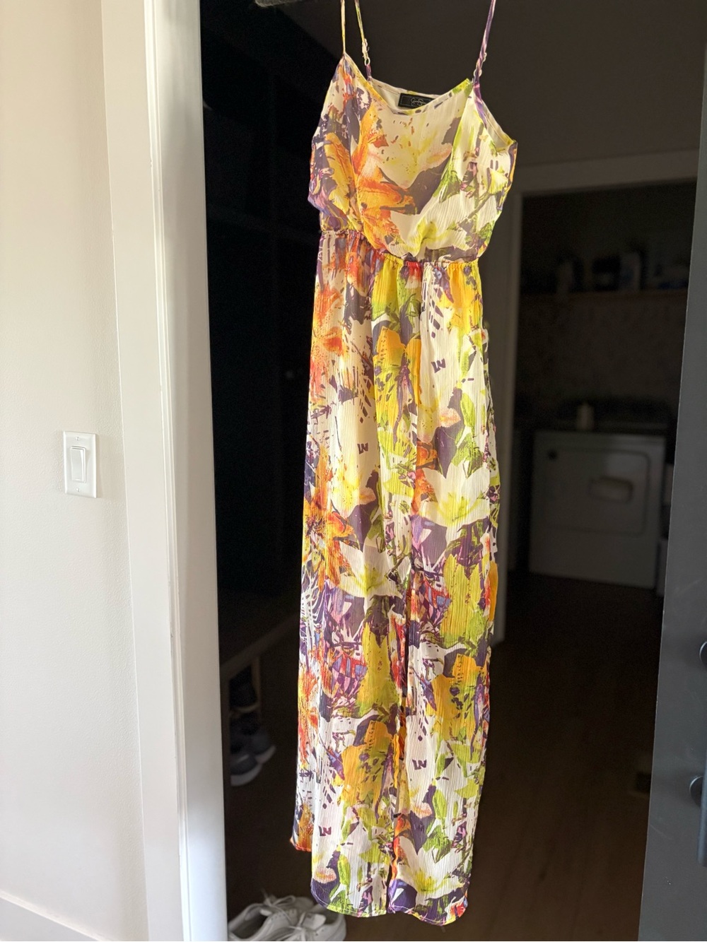 Floral maxi dress/lightweight